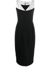 GIVENCHY V-NECK FITTED DRESS