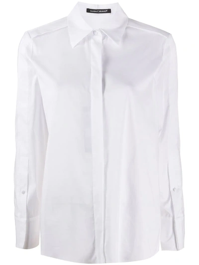 Luisa Cerano Point Collar Shirt In White