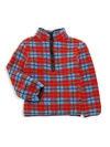 BURBERRY LITTLE BOY'S & BOY'S KAYDEN CHECK FLEECE PULLOVER,0400012953169