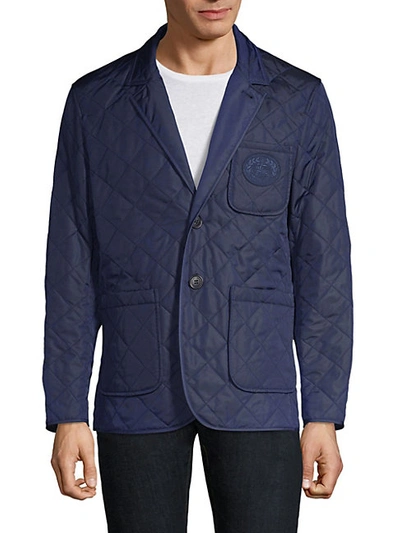 Burberry Clifton Quilted Jacket In Bright Navy