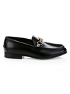 BURBERRY SOLWAY LEATHER LOAFERS,0400012870067