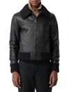 BURBERRY Leather Moto Jacket,0400012837463