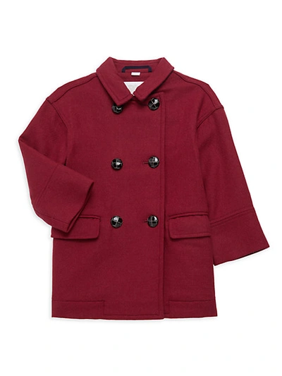 Burberry Kids' Little Boy's & Boy's Amanta Wool-blend Coat In Windsor Red