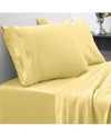 Sweet Home Collection Microfiber King 4-pc Sheet Set Bedding In Yellow