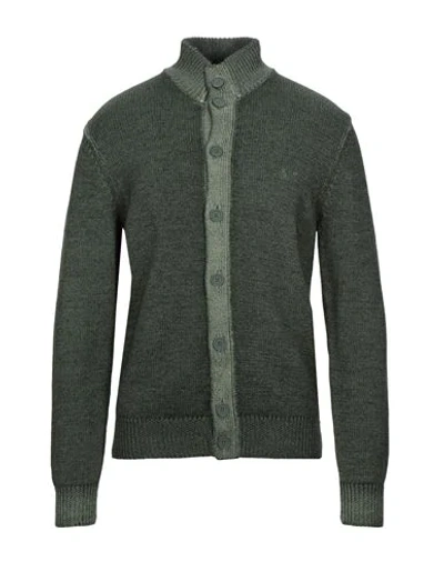 Sun 68 Cardigans In Military Green