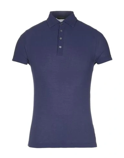 Zanone Polo Shirt In Purple