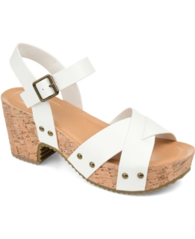 Journee Collection Collection Women's Tru Comfort Foam Valentina Sandals In White