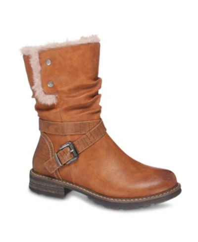 Gc Shoes Bailey Womens Leather Cold Weather Winter Boots In Rust