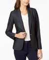 CALVIN KLEIN ONE-BUTTON BLAZER, REGULAR AND PETITE SIZES