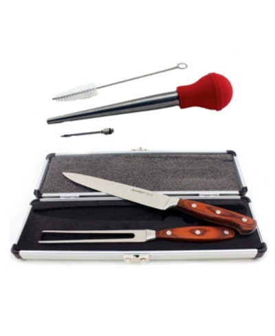 BERGHOFF PAKKA WOOD 6-PC. CARVING PREP SET