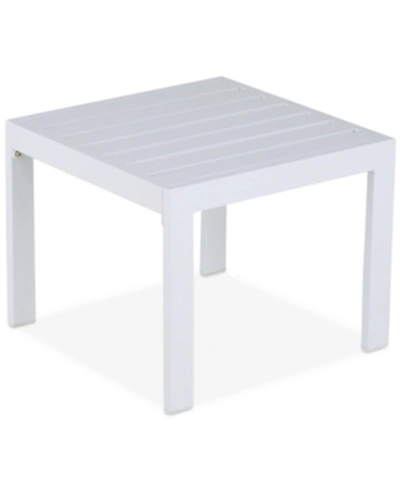 Serta Elle Decor Paloma Outdoor Side Table In Gray