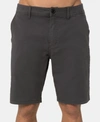 O'neill Reserve Light Check Water Repellent Bermuda Shorts In Dark Gray