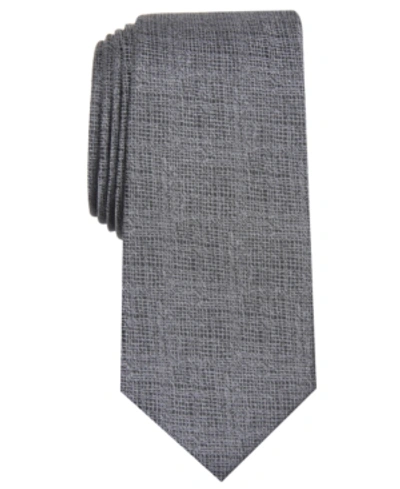 Alfani Men's Solid Slim Tie, Created For Macy's In Black