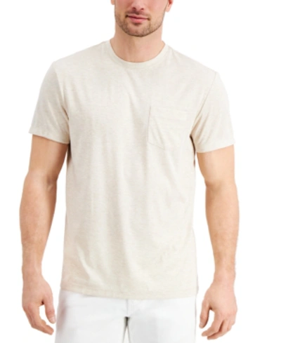 Alfani Men's Alfatech Pocket T-shirt, Created For Macy's In Dovetail Heather