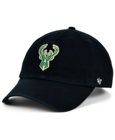 47 Brand Milwaukee Bucks Team Color Mvp Cap In Black