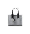 EMPORIO ARMANI ANTHRACITE GREY WHITE MONOGRAM HANDBAG,11574431