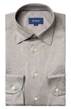 Eton Soft Casual Line Slim Fit Pique Knit Shirt In Blue