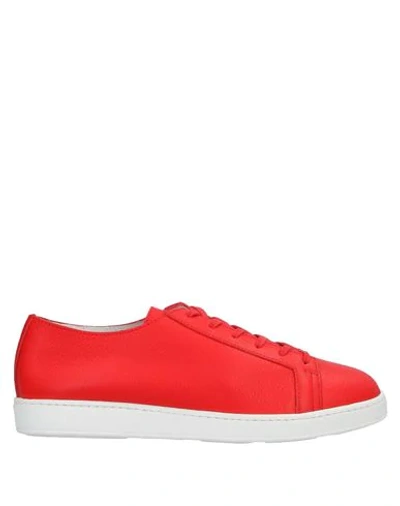 Santoni Sneakers In Red