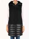 FAY QUILTED VEST BLACK