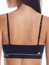 Calvin Klein Ck One Unlined Cotton-blend Bralette In Black