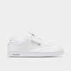 Reebok Round Toe Low-top Casual Shoes In White