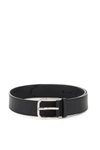 FENDI LEATHER BELT FF STRIPE