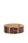 DOLCE & GABBANA HIGH BELT WITH SQUARED BUCKLE