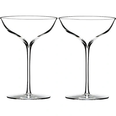 Waterford Set Of Two Elegance Champagne Belle Coupe Glasses