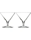 Waterford Set Of 2 Elegance Martini Glasses