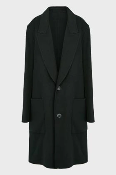 Ami Alexandre Mattiussi Unstructured Wool-cashmere Coat In Black