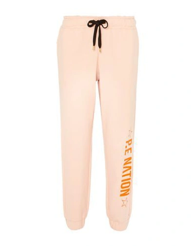 P.e Nation Casual Pants In Pale Pink