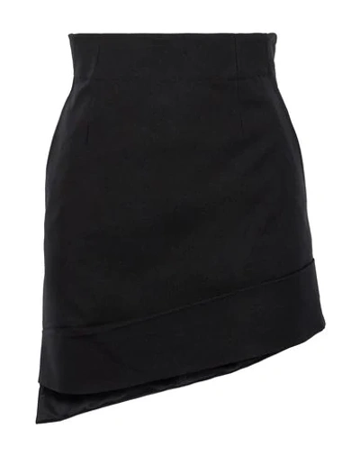 Helmut Lang Mini Skirts In Black