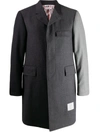 THOM BROWNE FUN-MIX SUPER 120S CHESTERFIELD OVERCOAT