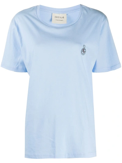 Cecilie Copenhagen Bobbi Compass T-shirt In Blue