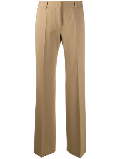 Alberto Biani Tailored Straight-leg Trousers In Brown