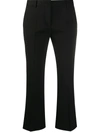 Alberto Biani Classic Cropped Trousers In 90 Black