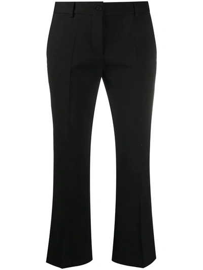 Alberto Biani Classic Cropped Trousers In Black