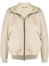 AJMONE SHEARLING-LINED SUEDE JACKET