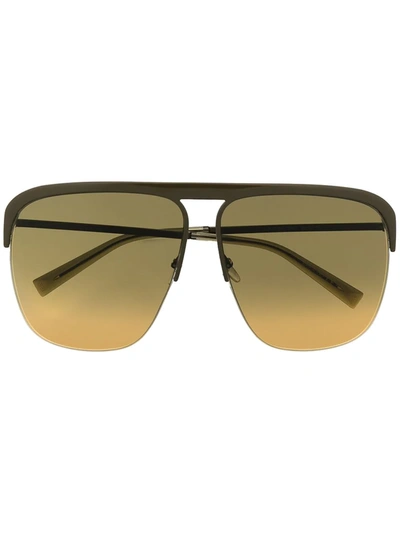Givenchy Gv Ray Metal Aviator Sunglasses In Green