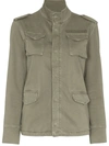 ANINE BING STAND-UP COLLAR MILITARY JACKET