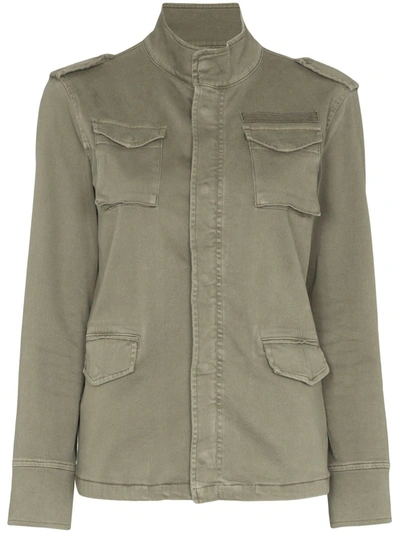 ANINE BING STAND-UP COLLAR MILITARY JACKET