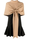 Atu Body Couture Bow Front Dress In Black