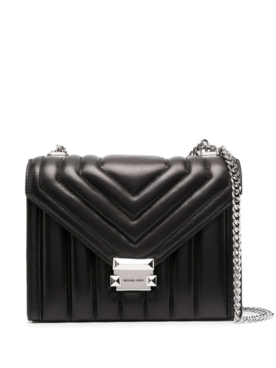 Michael Michael Kors Quilted Shoulder Bag In Black