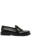 MOSCHINO M PLAQUE LOAFERS