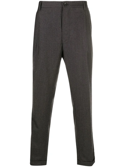 ETRO PRESSED CREASE WOOL TROUSERS 