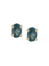 WOUTERS & HENDRIX GOLD 18KT YELLOW GOLD TOPAZ CHARLESTON CHAPTERS STUD EARRINGS