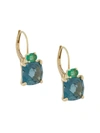 Wouters & Hendrix Gold 18kt Yellow Gold Charleston Chapters Earrings In Blue