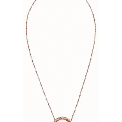 Fendi F Is  Necklace In Rose