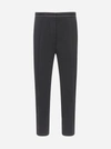 MARNI COTTON AND LINEN DRILL CROPPED TROUSERS