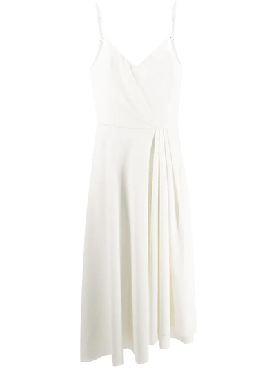 Parlor Flared Midi Dress In White